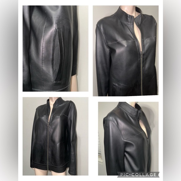 ASTON reversible Lambskin Leather Jacket 40 - Picture 4 of 11